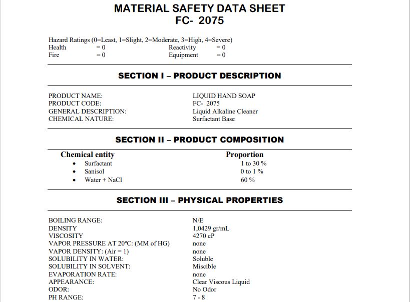 Safety Data Sheet